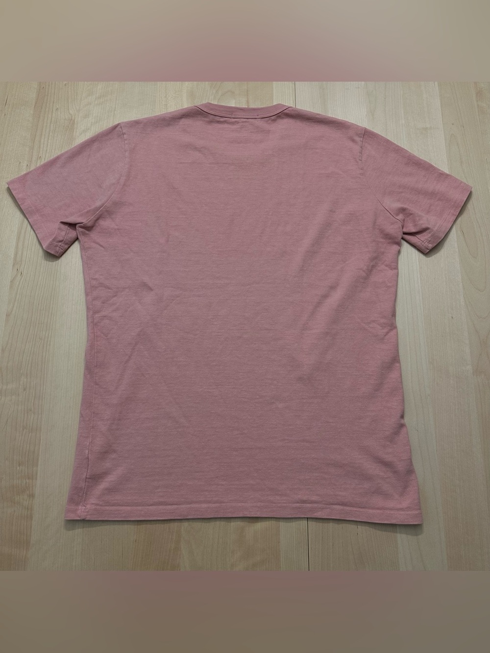 Gustin Shirt Mens Large Pink Crewneck 100% Cotton Made in California USA Tee - Picture 2 of 7